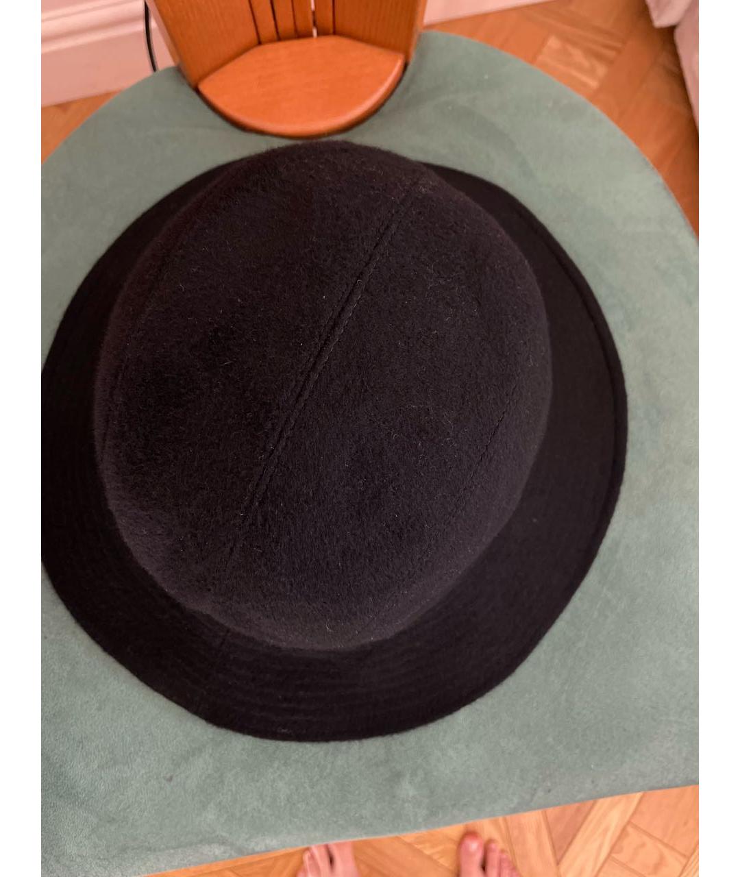 HERMES PRE-OWNED Черная кашемировая шляпа, фото 2