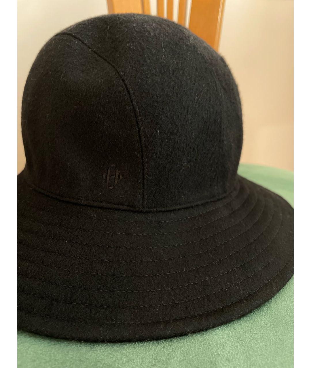 HERMES PRE-OWNED Черная кашемировая шляпа, фото 5