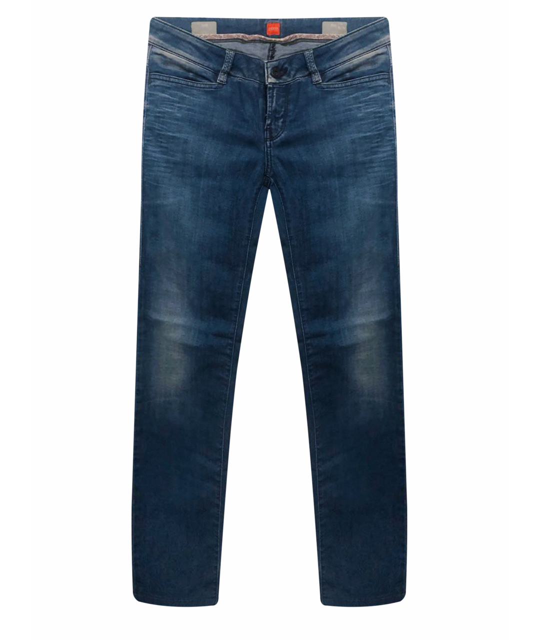 HUGO BOSS Синие хлопковые прямые джинсы, фото 1