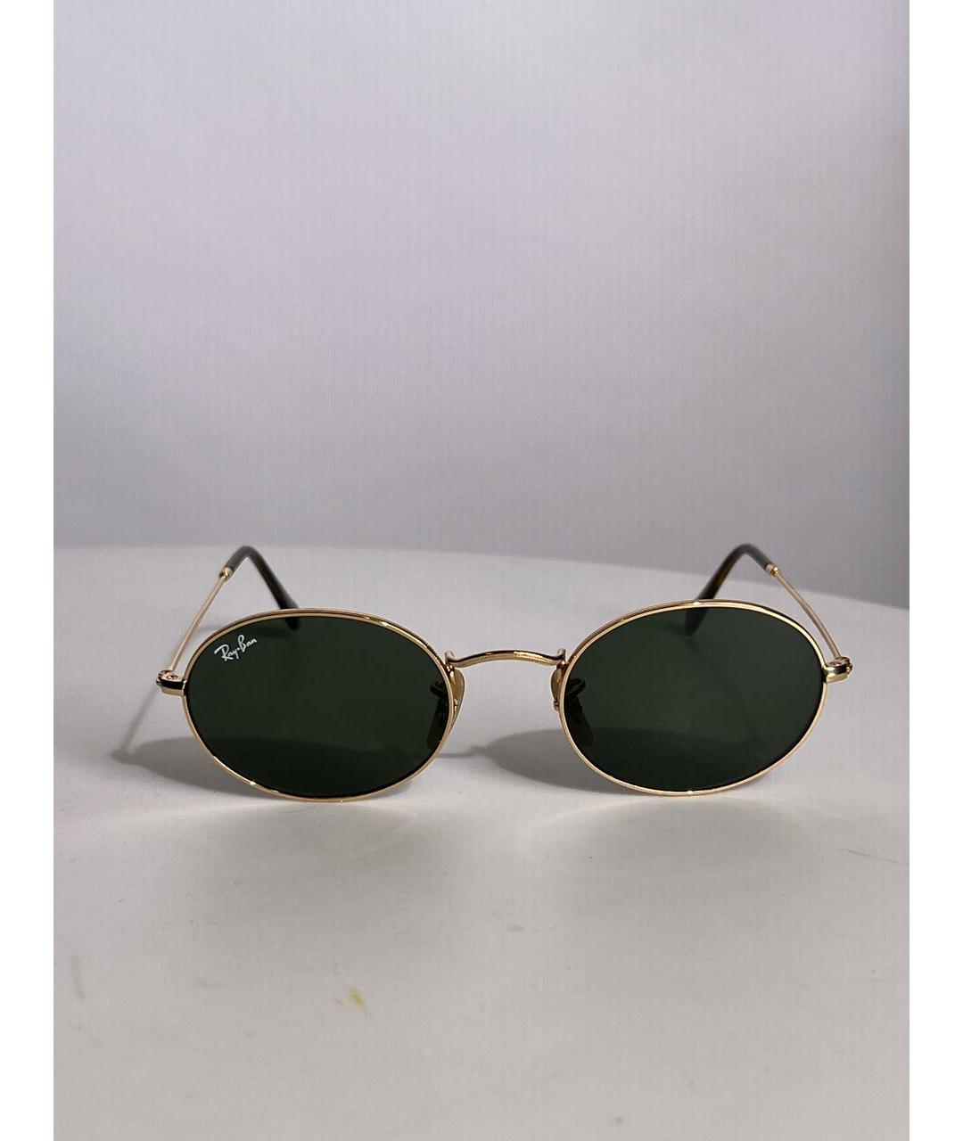 RAY BAN Золотые солнцезащитные очки, фото 6