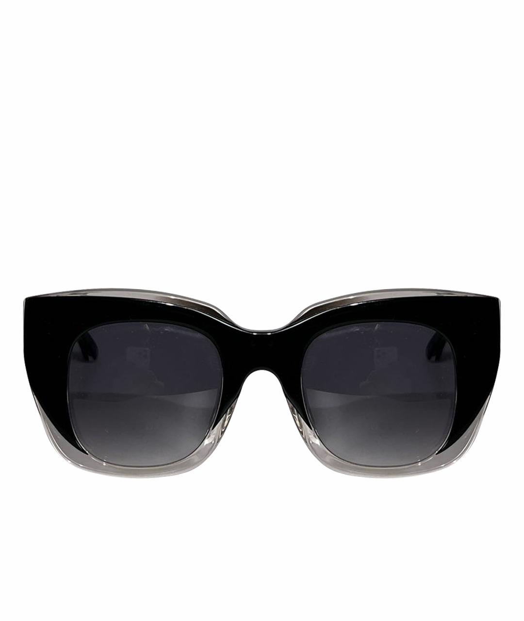 THIERRY LASRY Черные пластиковые солнцезащитные очки, фото 1