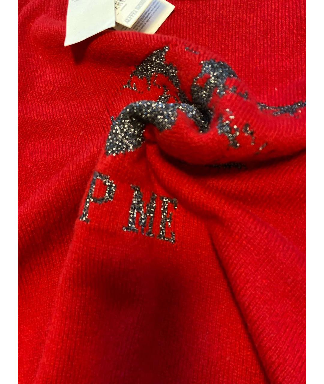 ALBERTA FERRETTI Красный кашемировый джемпер / свитер, фото 4