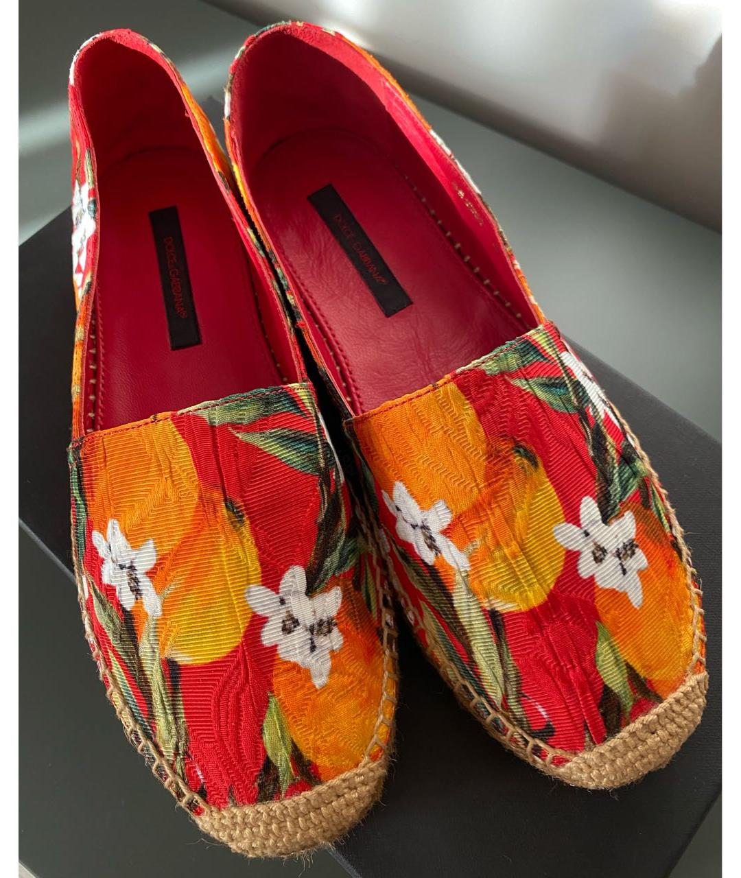 DOLCE&GABBANA Мульти текстильные эспадрильи, фото 3
