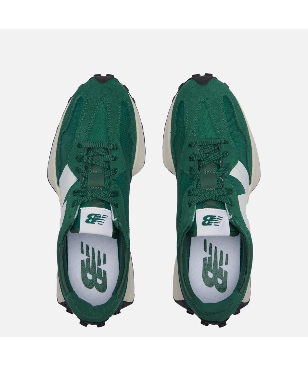 NEW BALANCE Зеленые замшевые кроссовки, фото 3