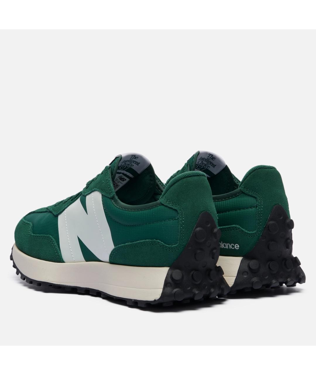 NEW BALANCE Зеленые замшевые кроссовки, фото 4