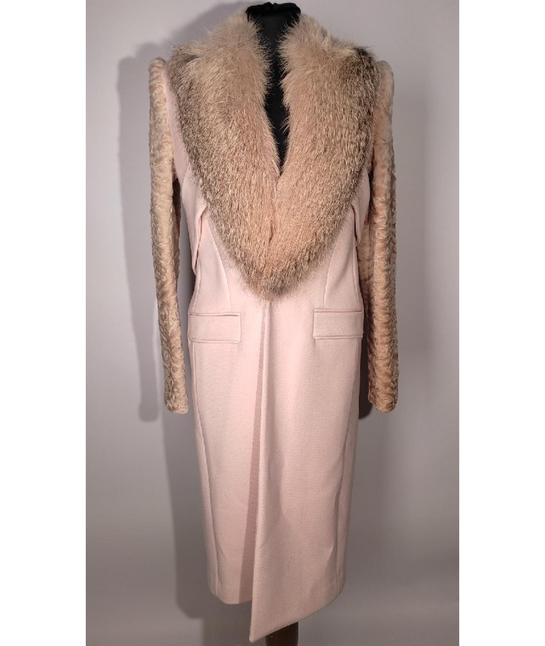 GIVENCHY Розовое шерстяное пальто, фото 8