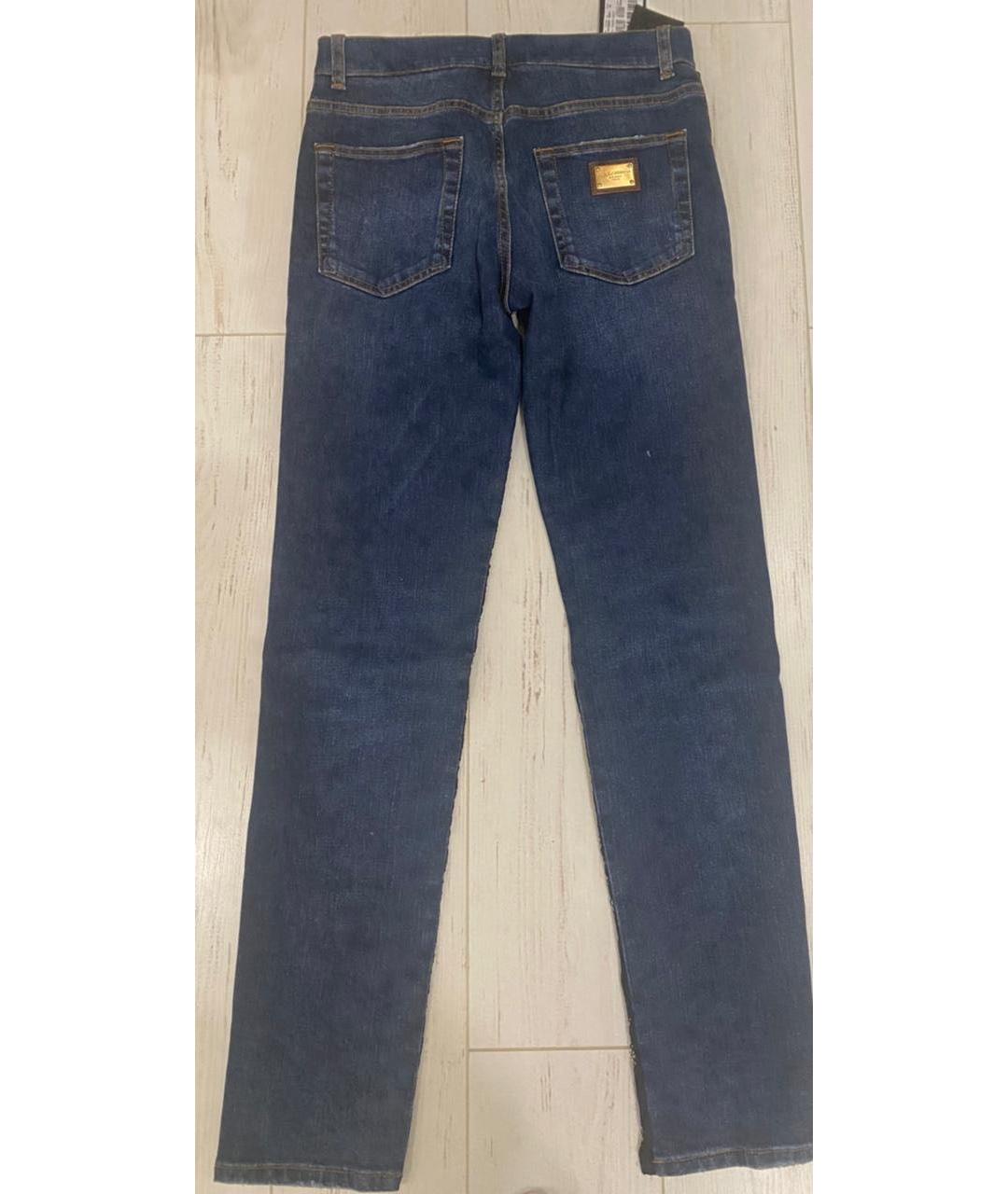 DOLCE&GABBANA Темно-синие прямые джинсы, фото 2