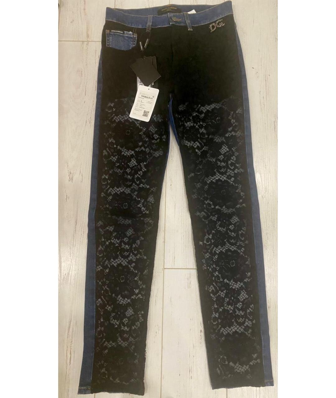 DOLCE&GABBANA Темно-синие прямые джинсы, фото 5