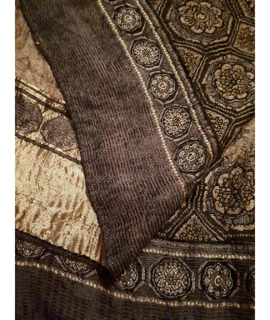 KENZO Серый шелковый платок, фото 4