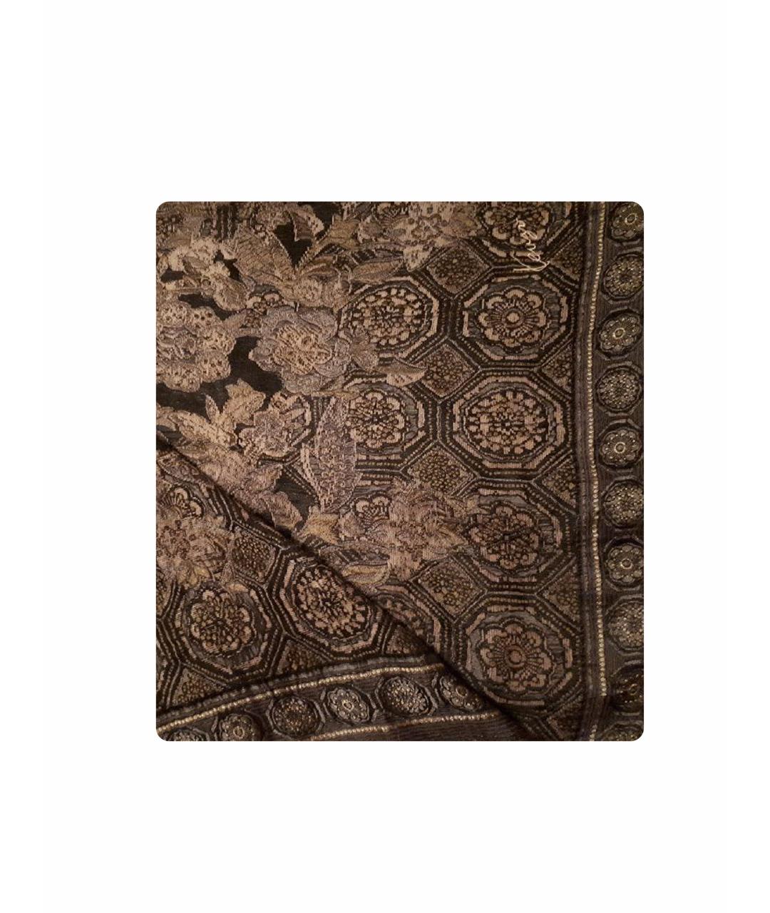 KENZO Серый шелковый платок, фото 1