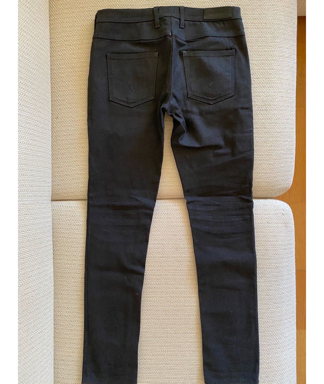 NEIL BARRETT Серые хлопко-эластановые джинсы скинни, фото 2