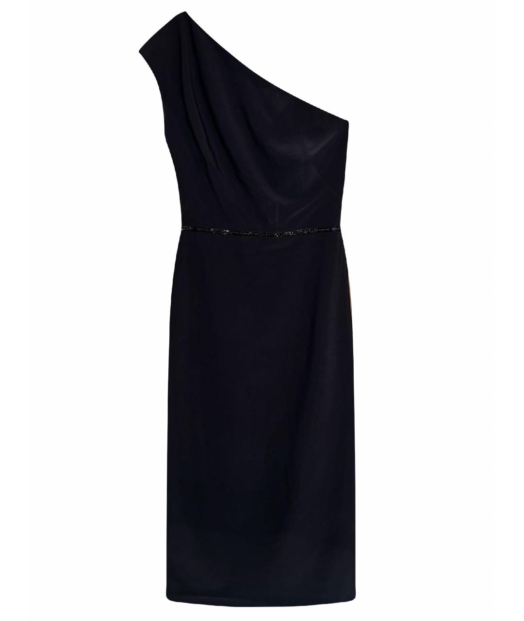 RALPH LAUREN Черное полиэстеровое коктейльное платье, фото 1