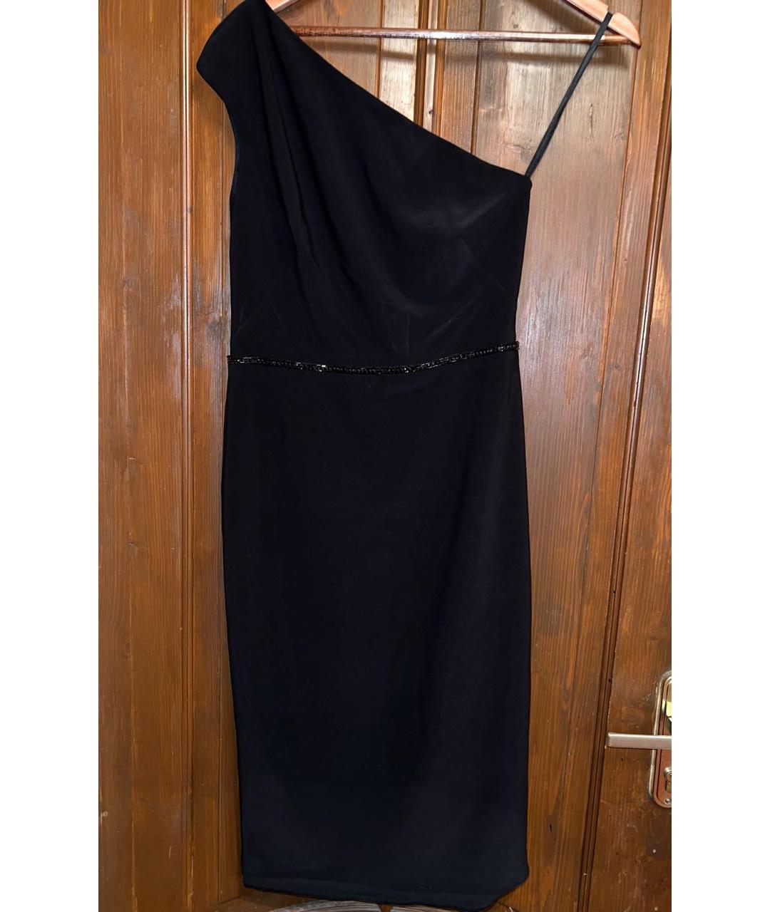 RALPH LAUREN Черное полиэстеровое коктейльное платье, фото 5