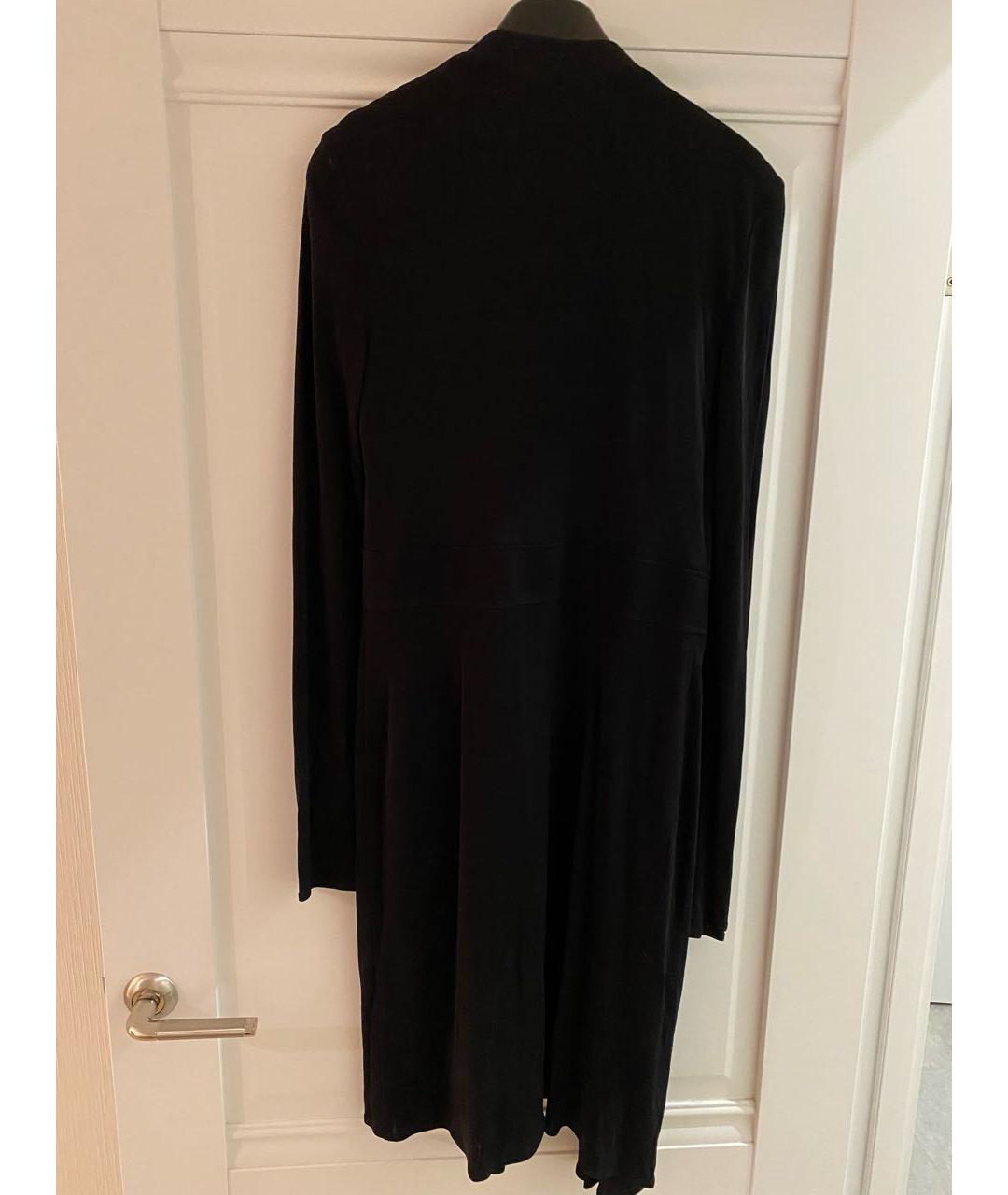 VERSACE Черное вискозное коктейльное платье, фото 2