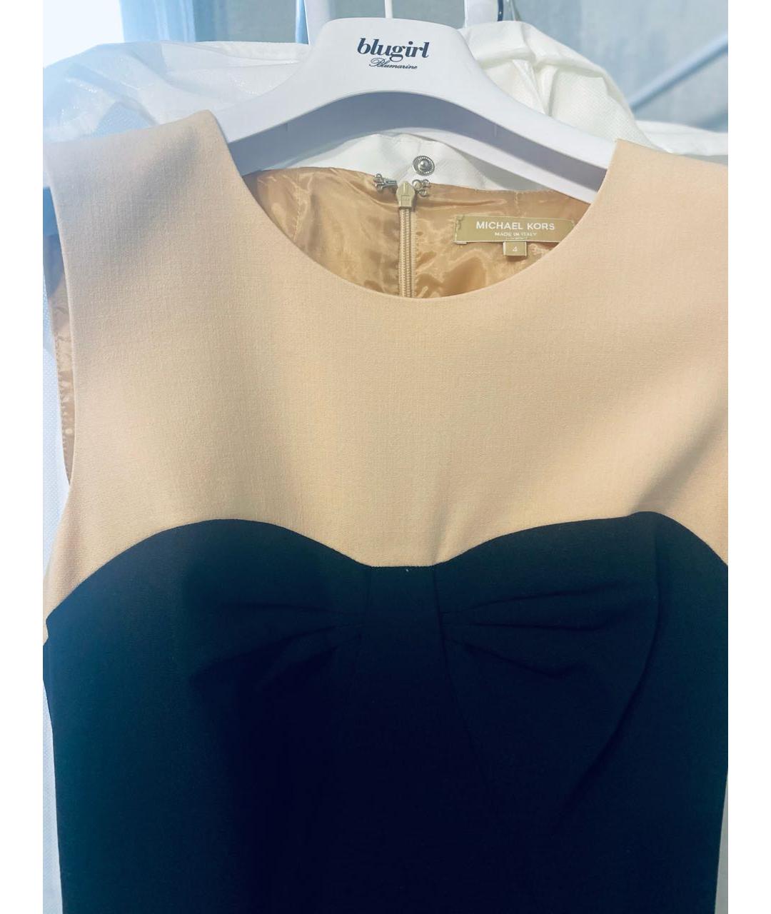 MICHAEL KORS Черное хлопко-эластановое вечернее платье, фото 3