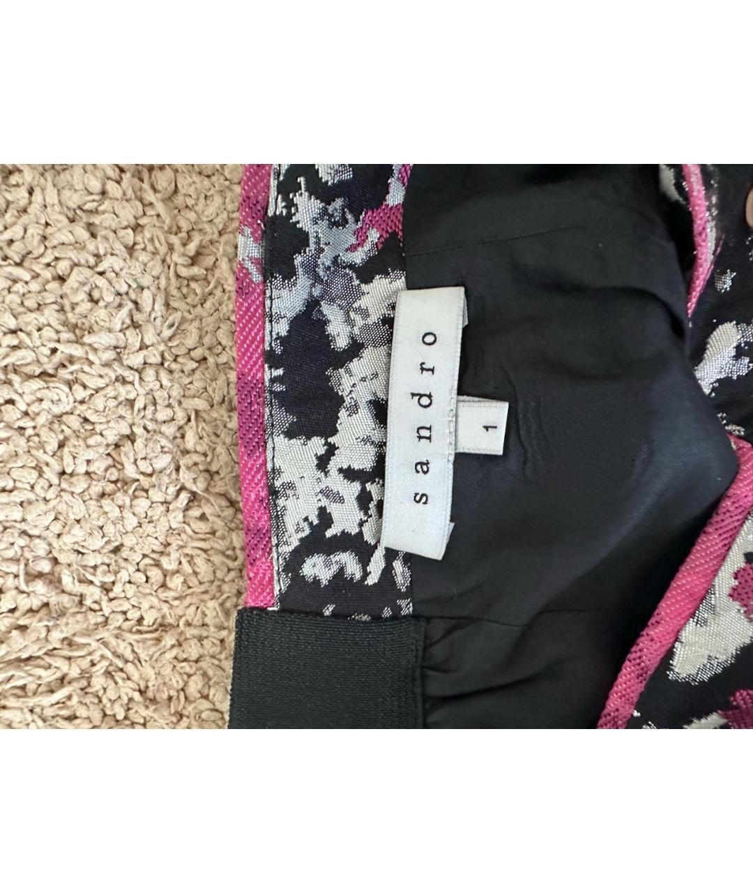 SANDRO Мульти полиэстеровое коктейльное платье, фото 7