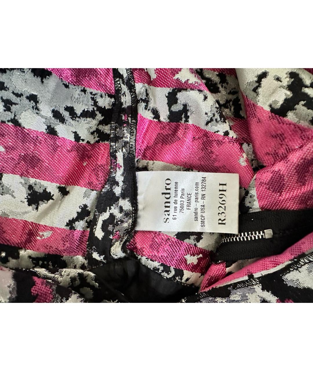 SANDRO Мульти полиэстеровое коктейльное платье, фото 6