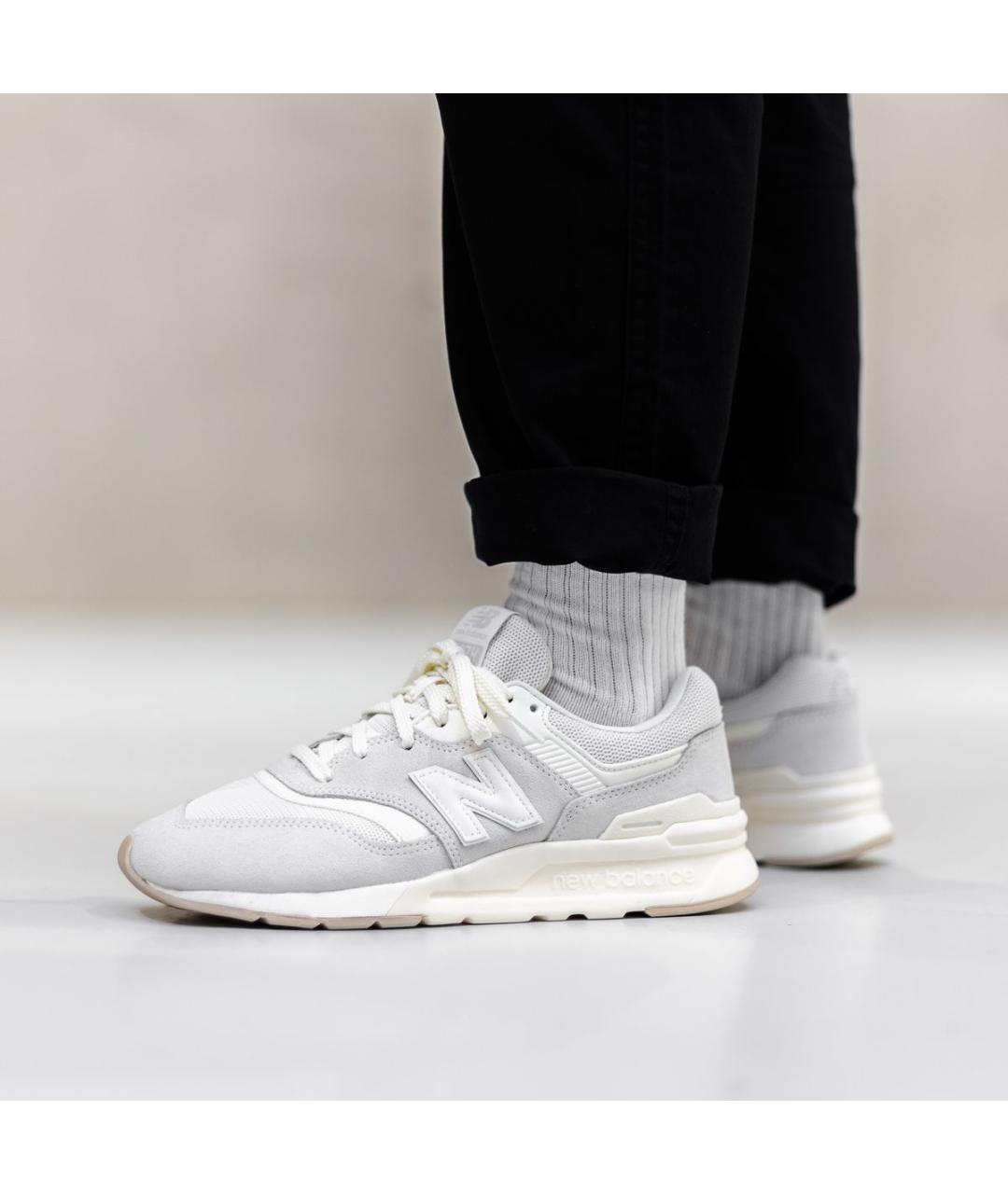 NEW BALANCE Бежевые замшевые кроссовки, фото 5