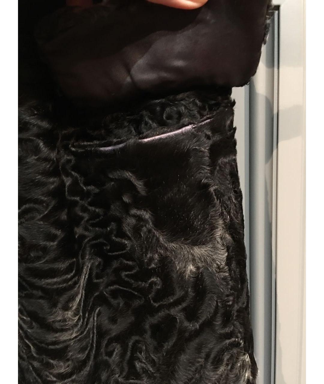 LISKA Антрацитовое меховое пальто, фото 8
