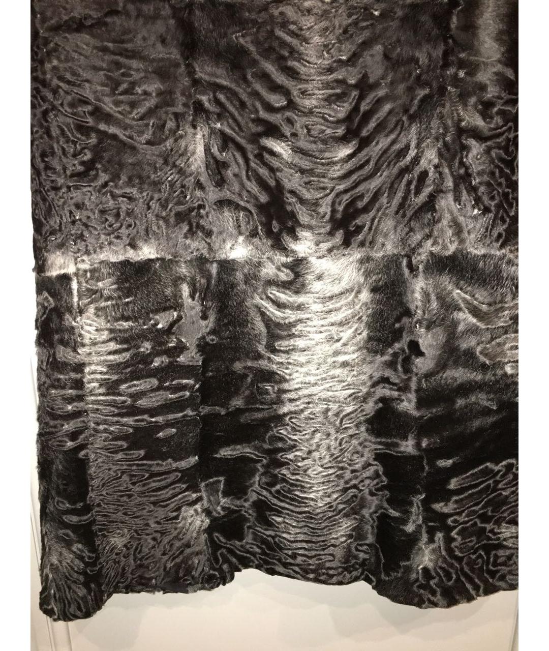 LISKA Антрацитовое меховое пальто, фото 3