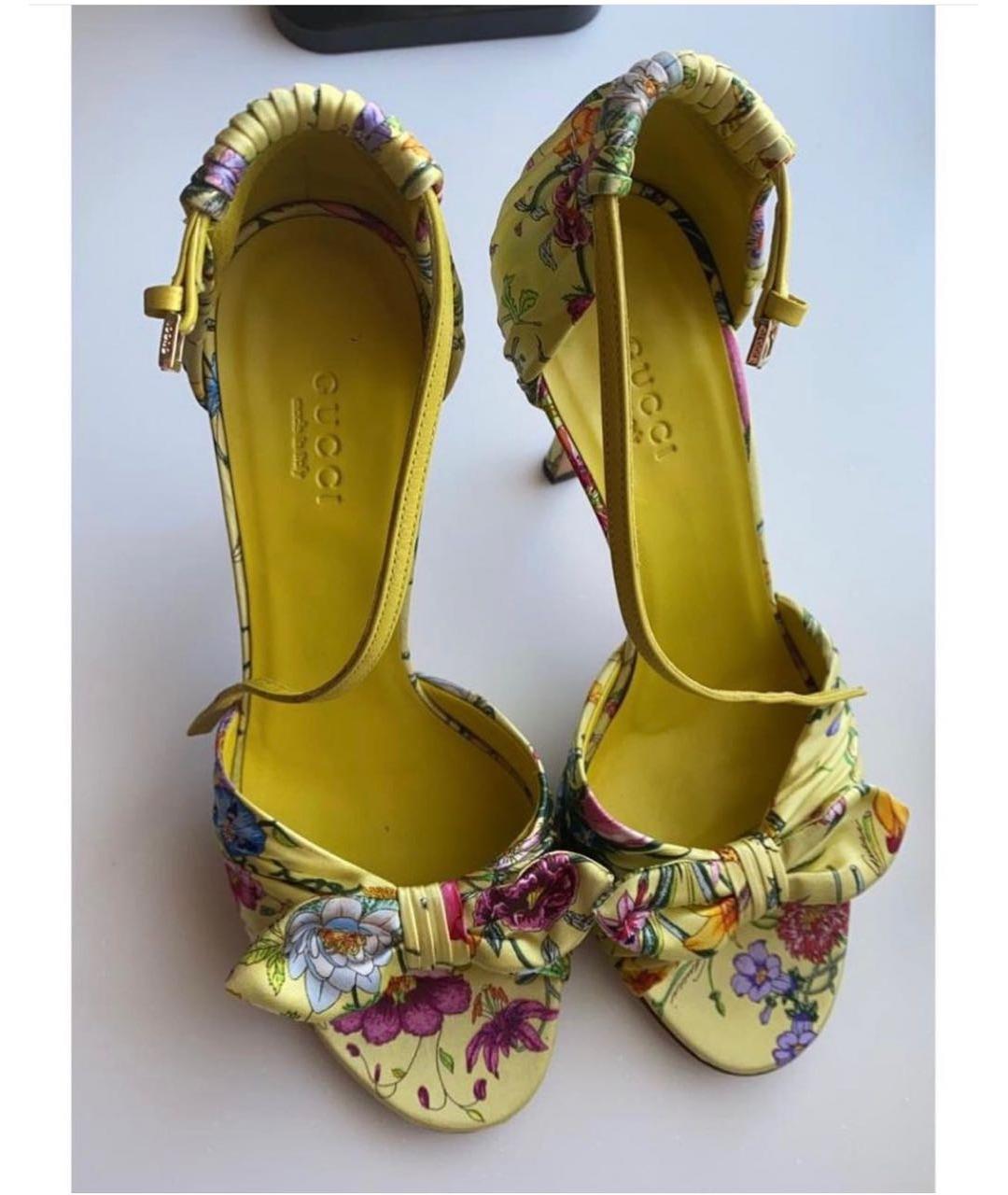 GUCCI Мульти кожаные босоножки, фото 2