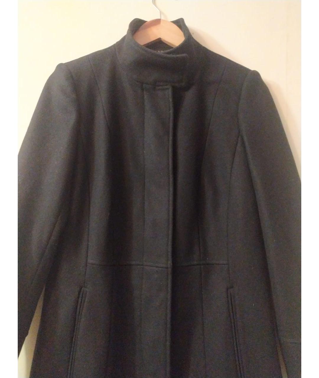123 Черное шерстяное пальто, фото 2