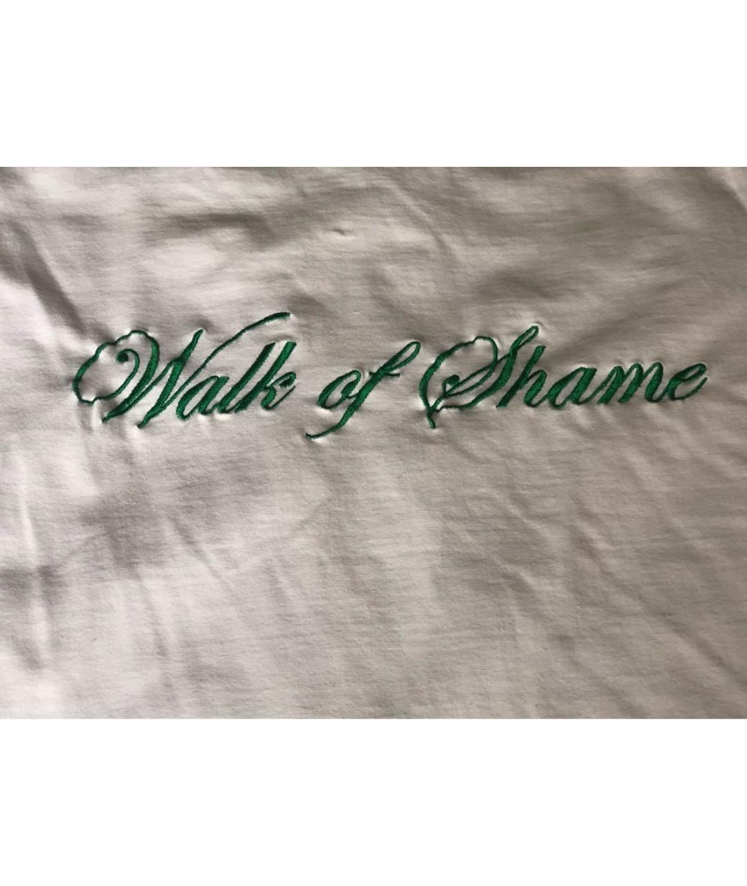 WALK OF SHAME Белая хлопковая футболка, фото 4