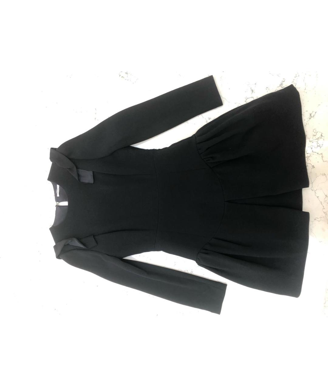 MIU MIU Черное полиэстеровое коктейльное платье, фото 7
