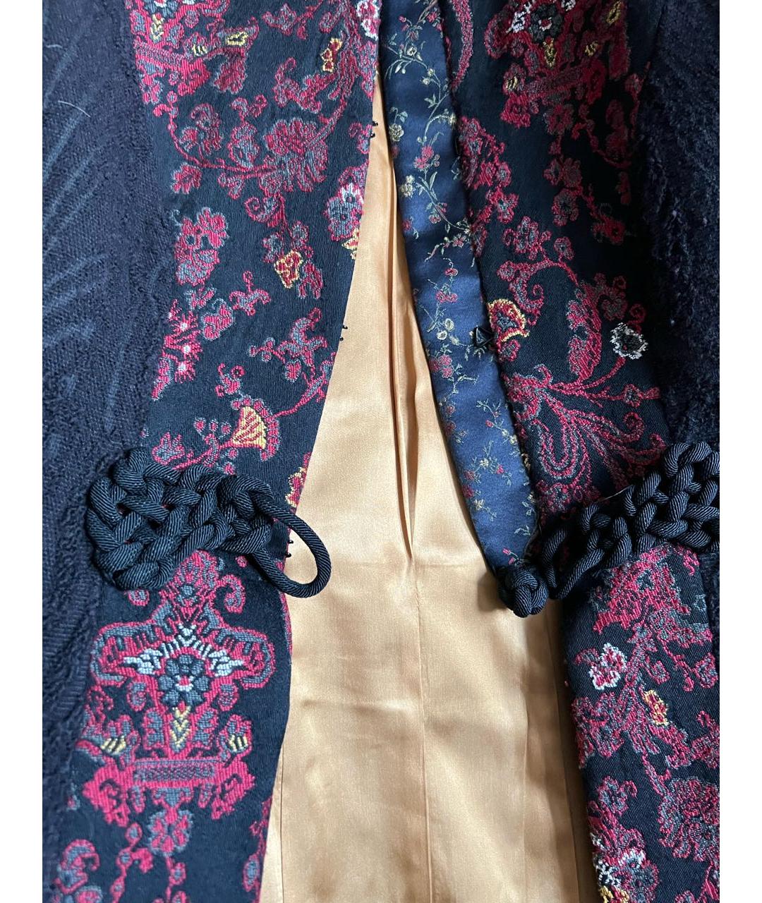 ETRO Черное креповое пальто, фото 4