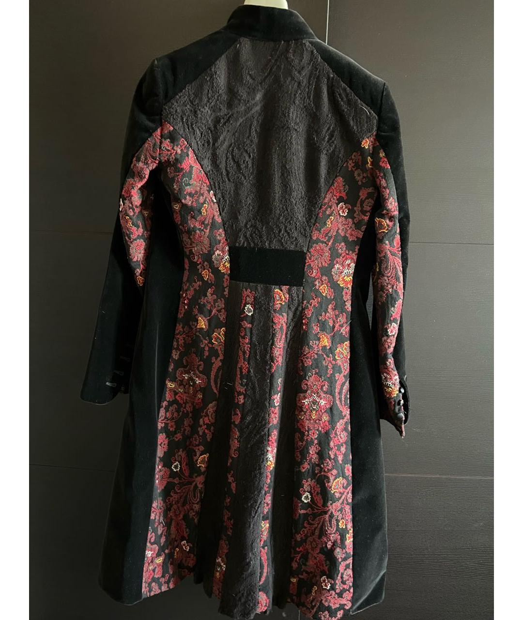 ETRO Черное креповое пальто, фото 2