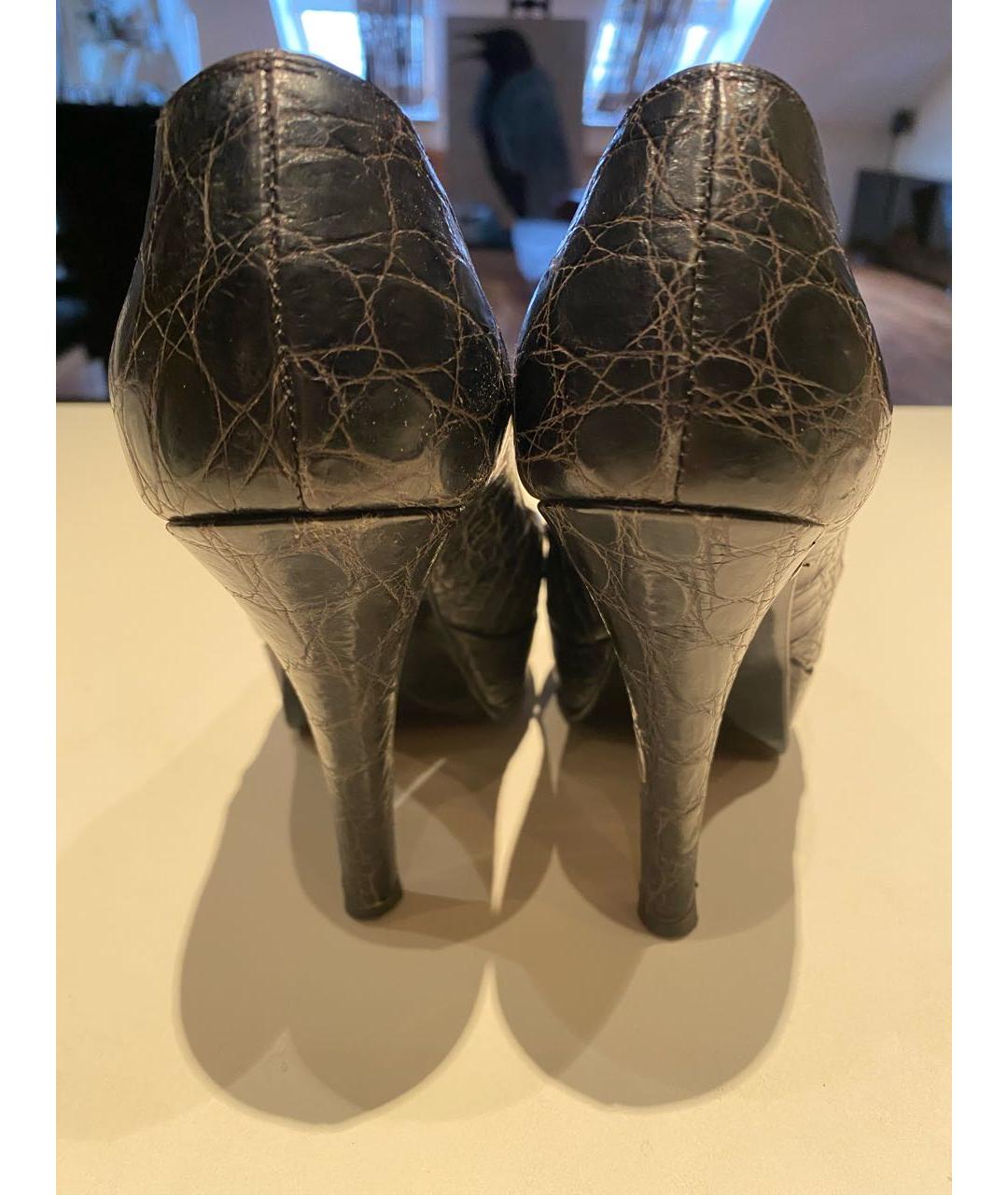 LAURENCE DACADE Черные туфли из экзотической кожи, фото 2