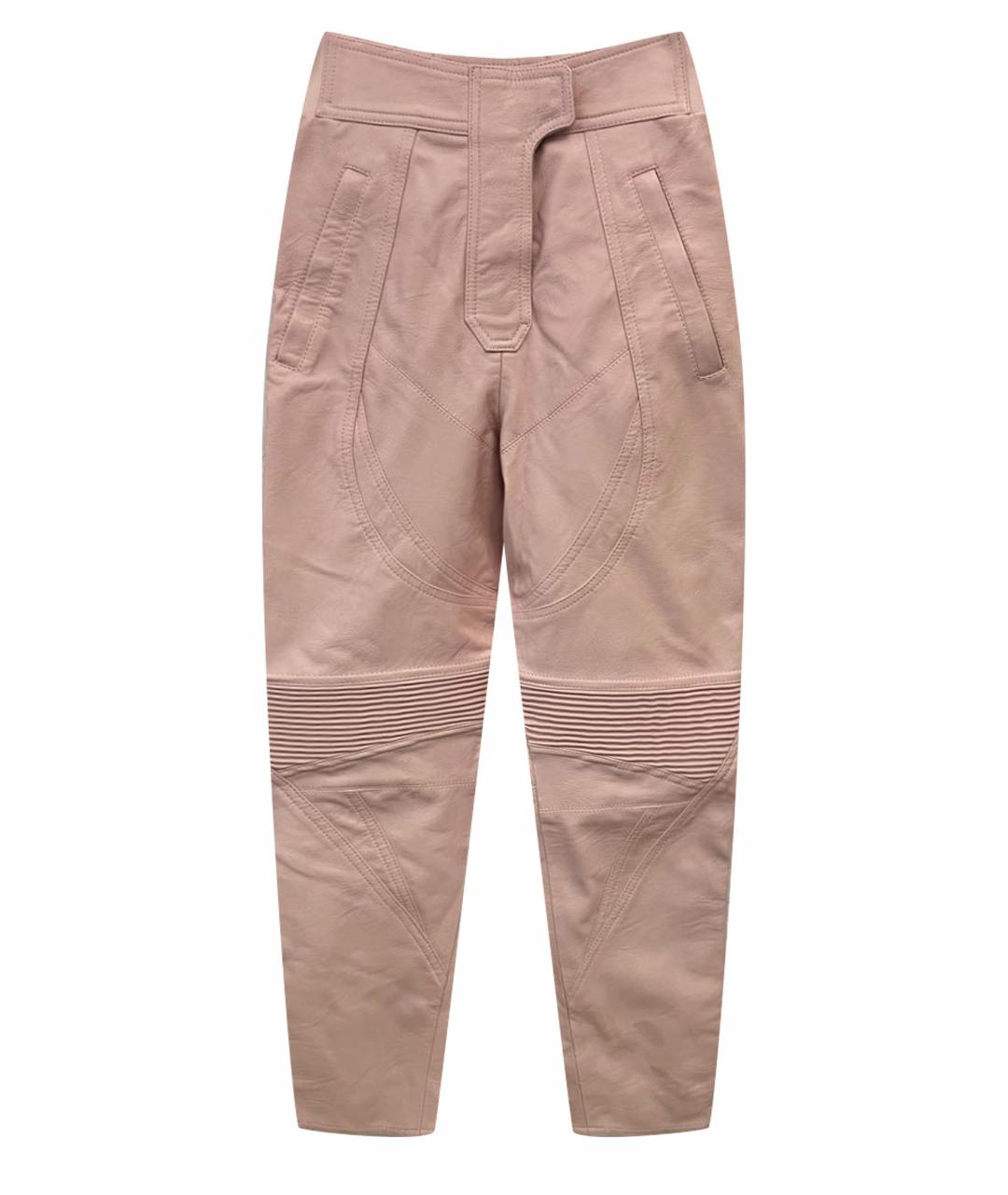 STELLA MCCARTNEY Розовые синтетические прямые брюки, фото 1