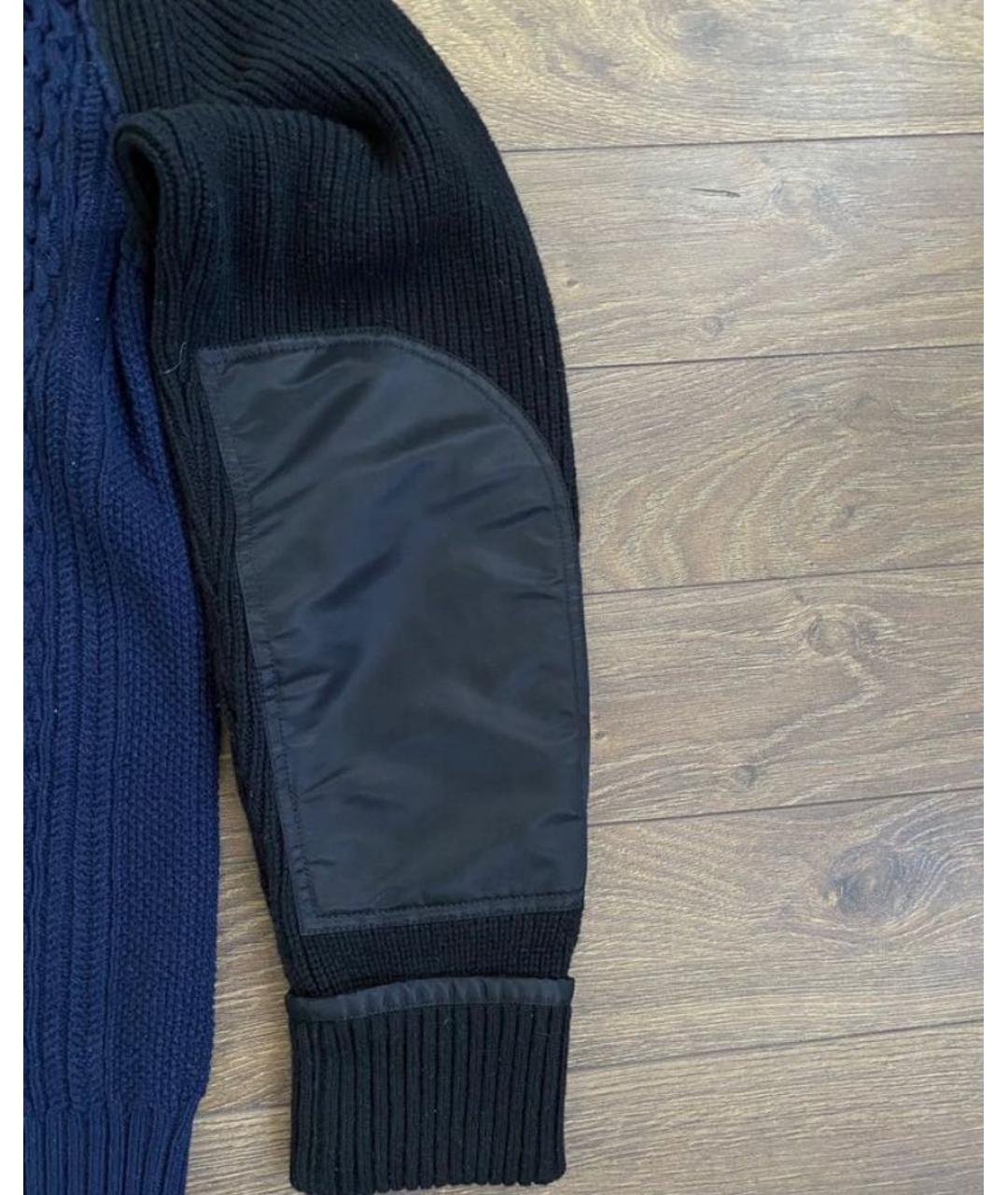 SACAI Темно-синий шерстяной джемпер / свитер, фото 5