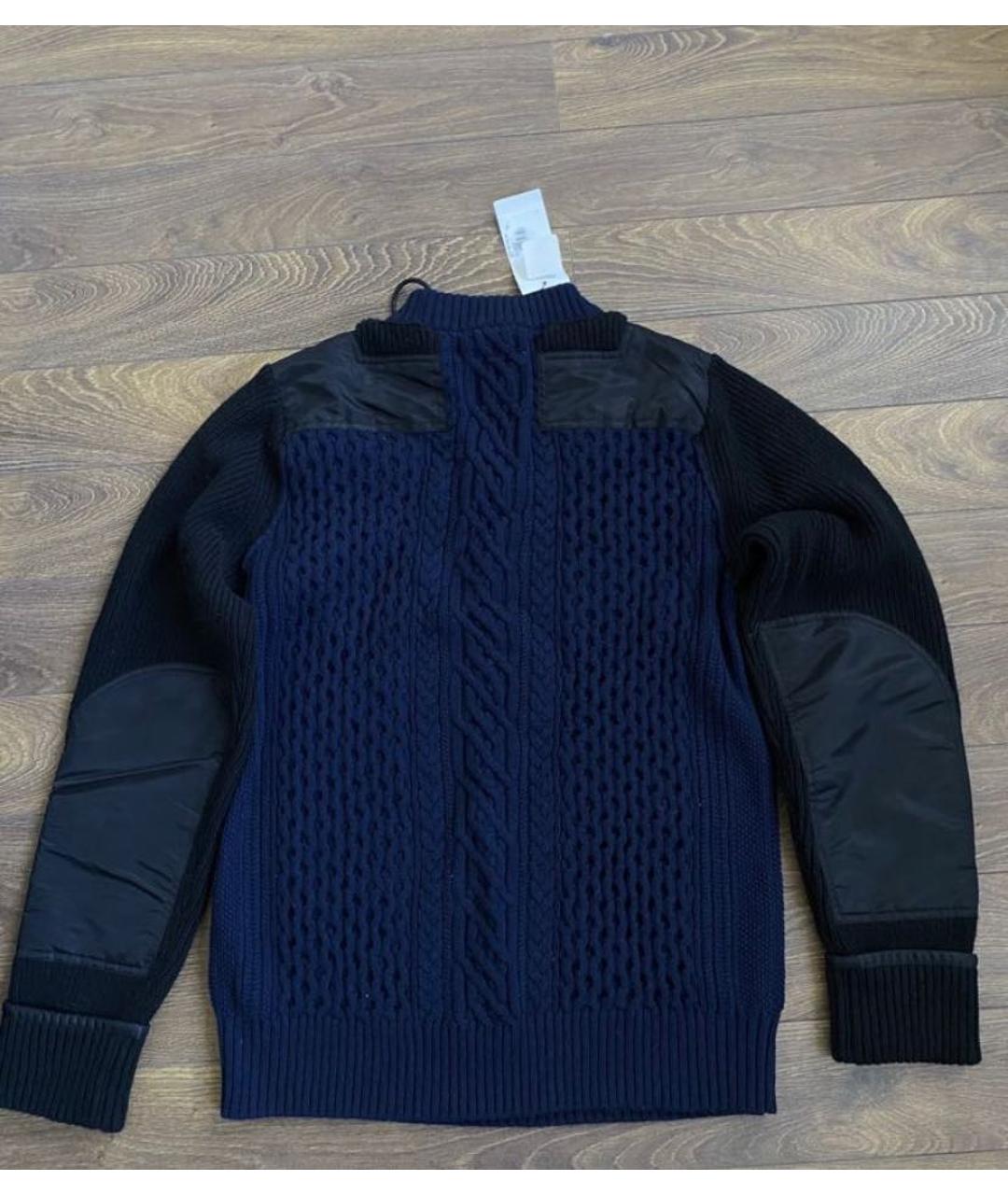 SACAI Темно-синий шерстяной джемпер / свитер, фото 2
