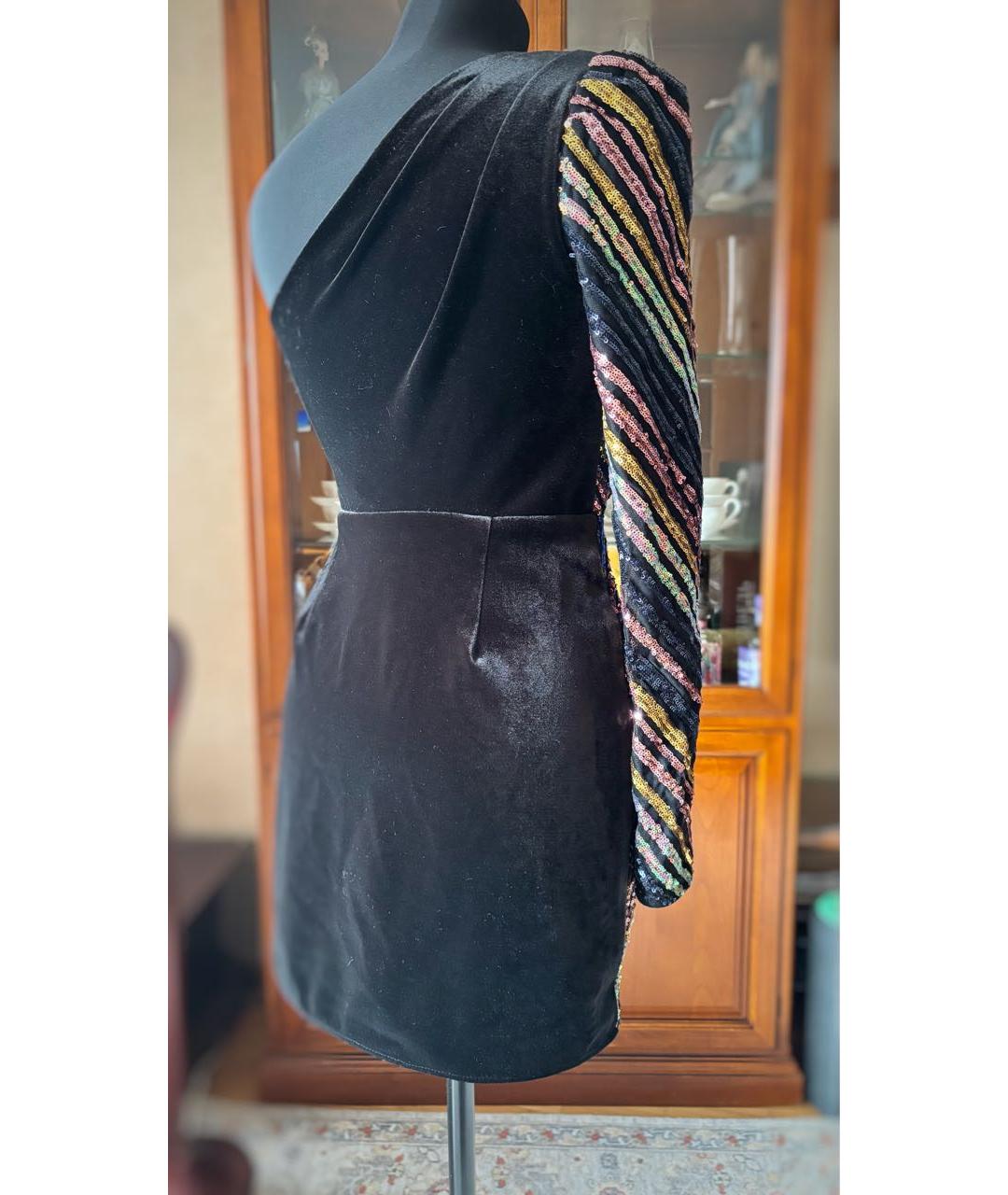 SELF-PORTRAIT Черное коктейльное платье, фото 4