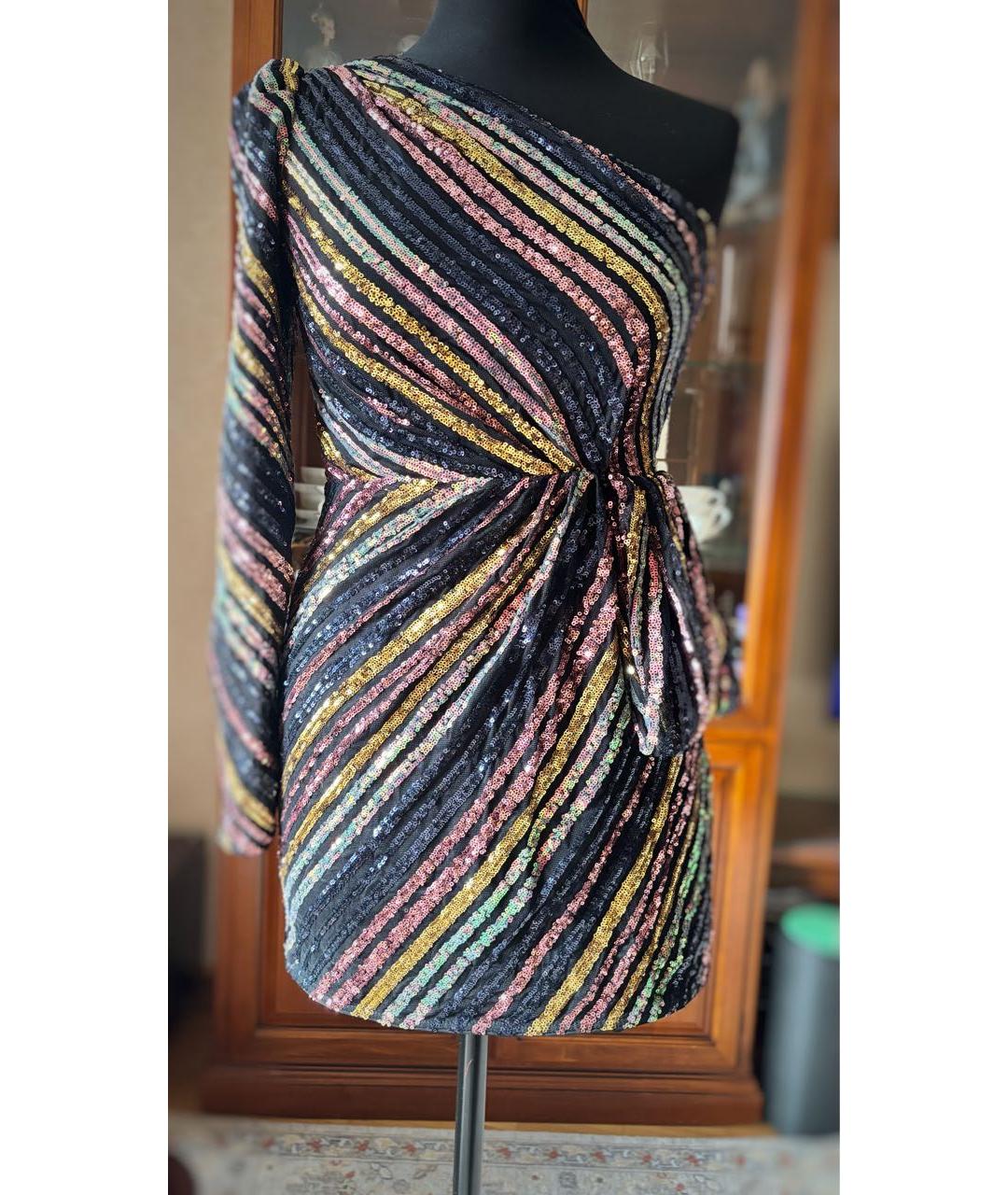 SELF-PORTRAIT Черное коктейльное платье, фото 3