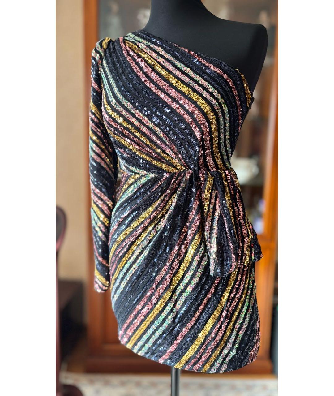 SELF-PORTRAIT Черное коктейльное платье, фото 7