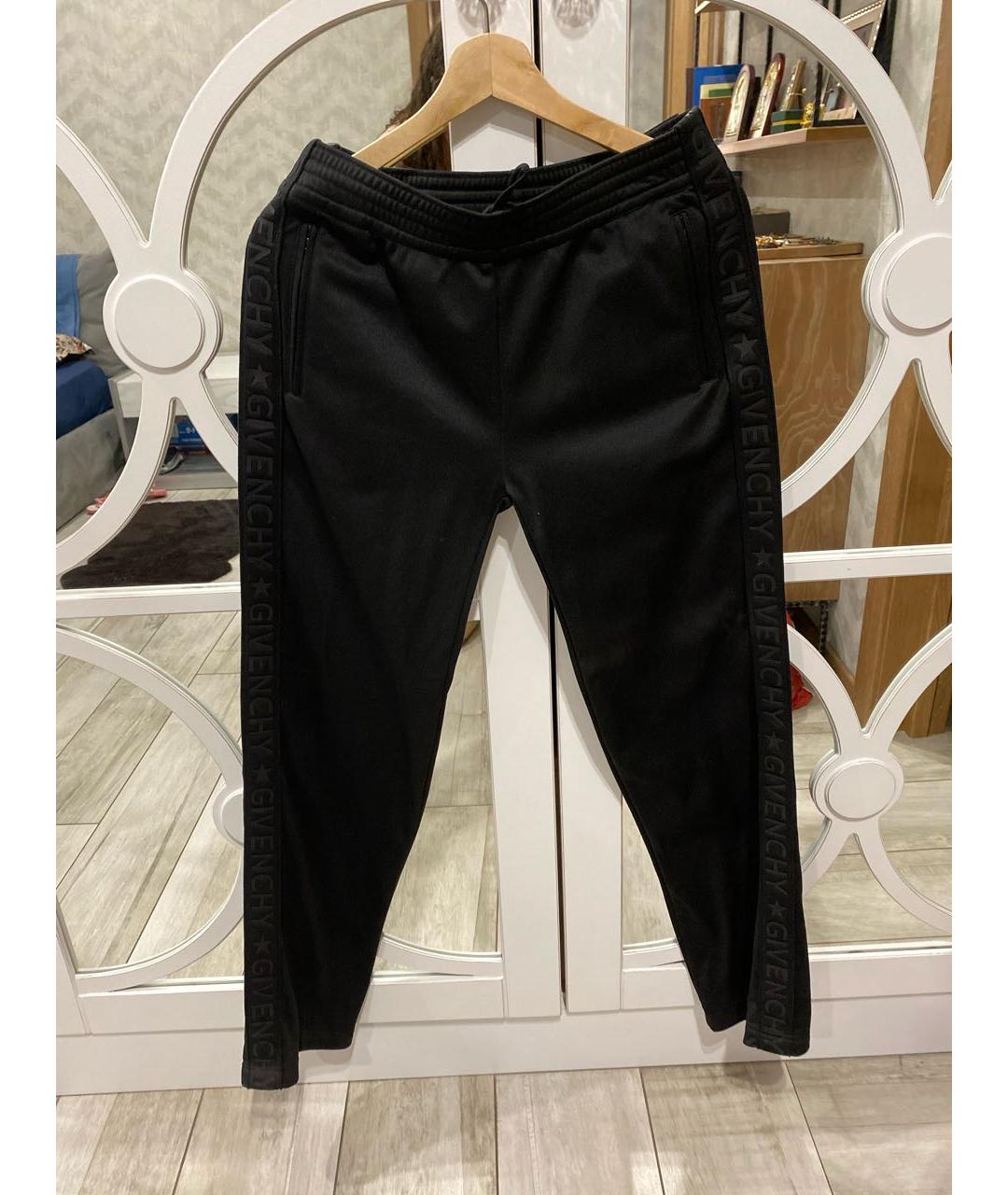GIVENCHY Черные полиэстеровые брюки широкие, фото 5