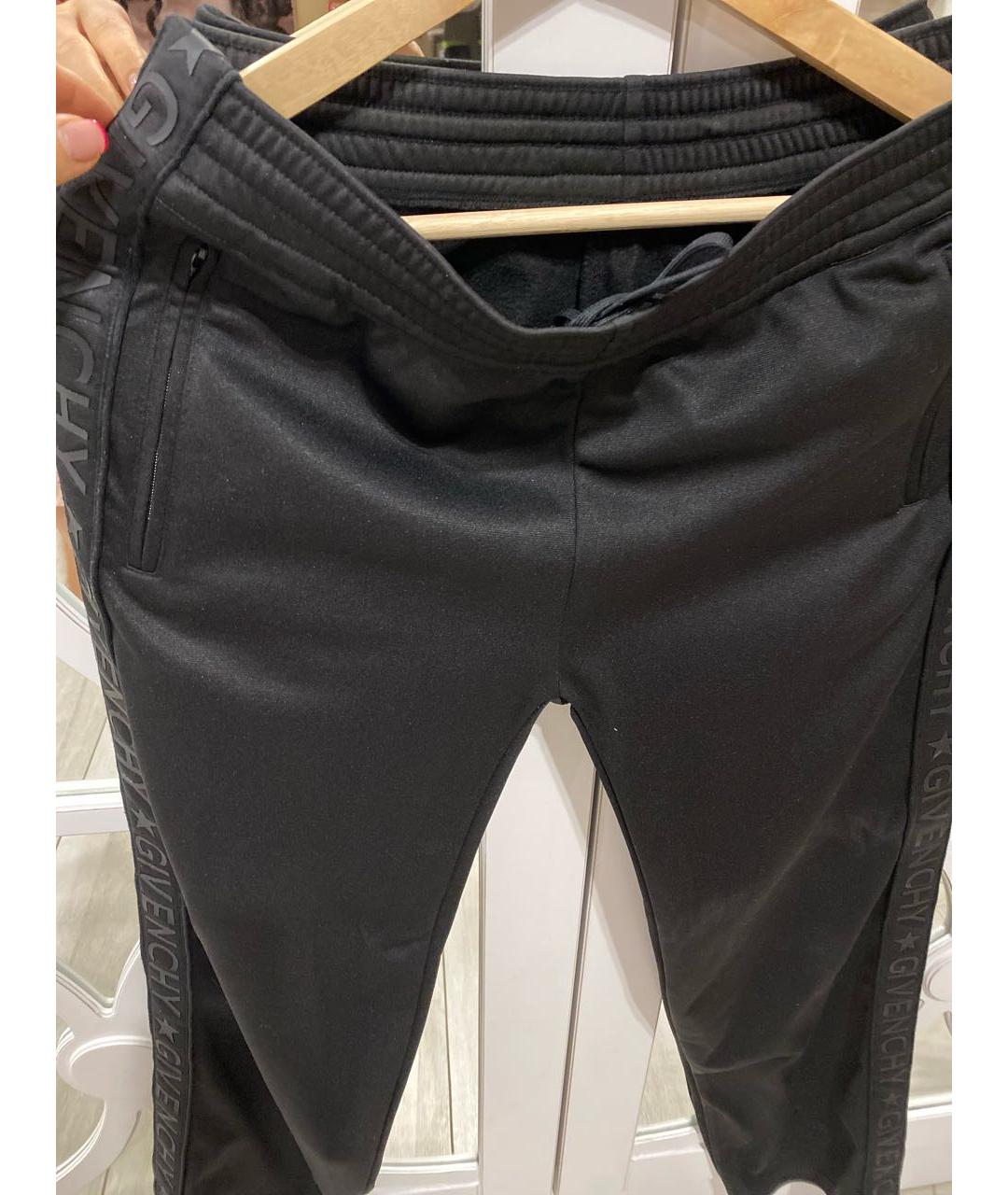 GIVENCHY Черные полиэстеровые брюки широкие, фото 3