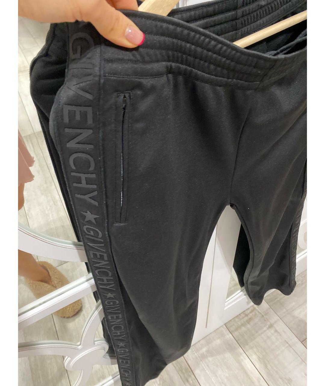 GIVENCHY Черные полиэстеровые брюки широкие, фото 4