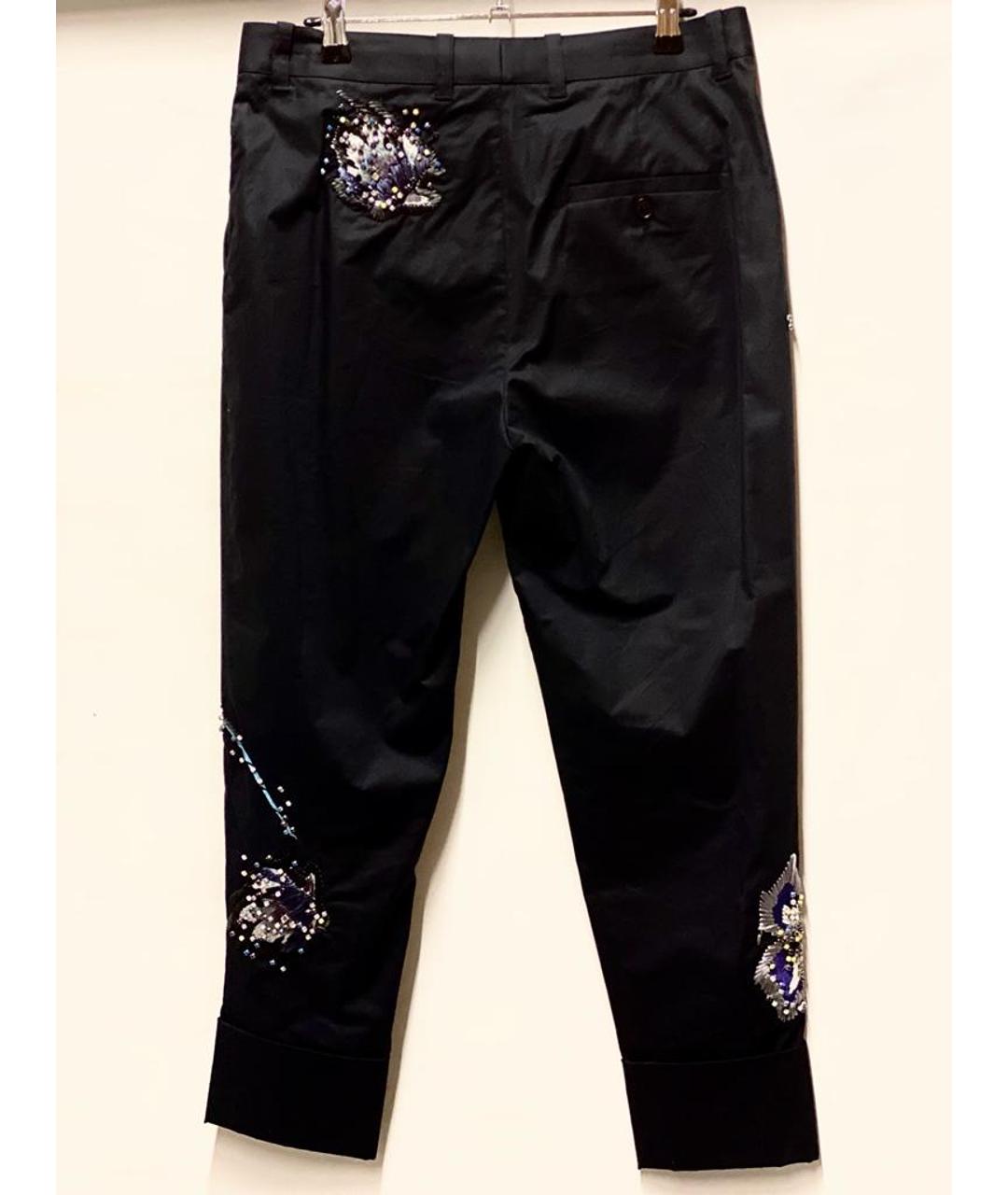 3.1 PHILLIP LIM Черные хлопковые прямые брюки, фото 2