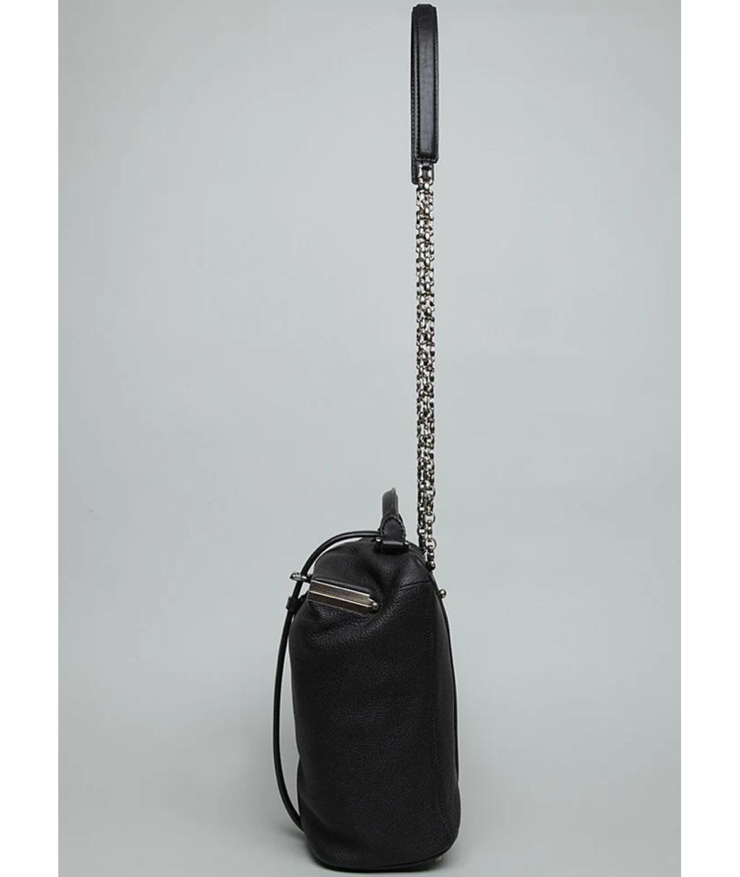 ALEXANDER WANG Черная кожаная сумка через плечо, фото 2
