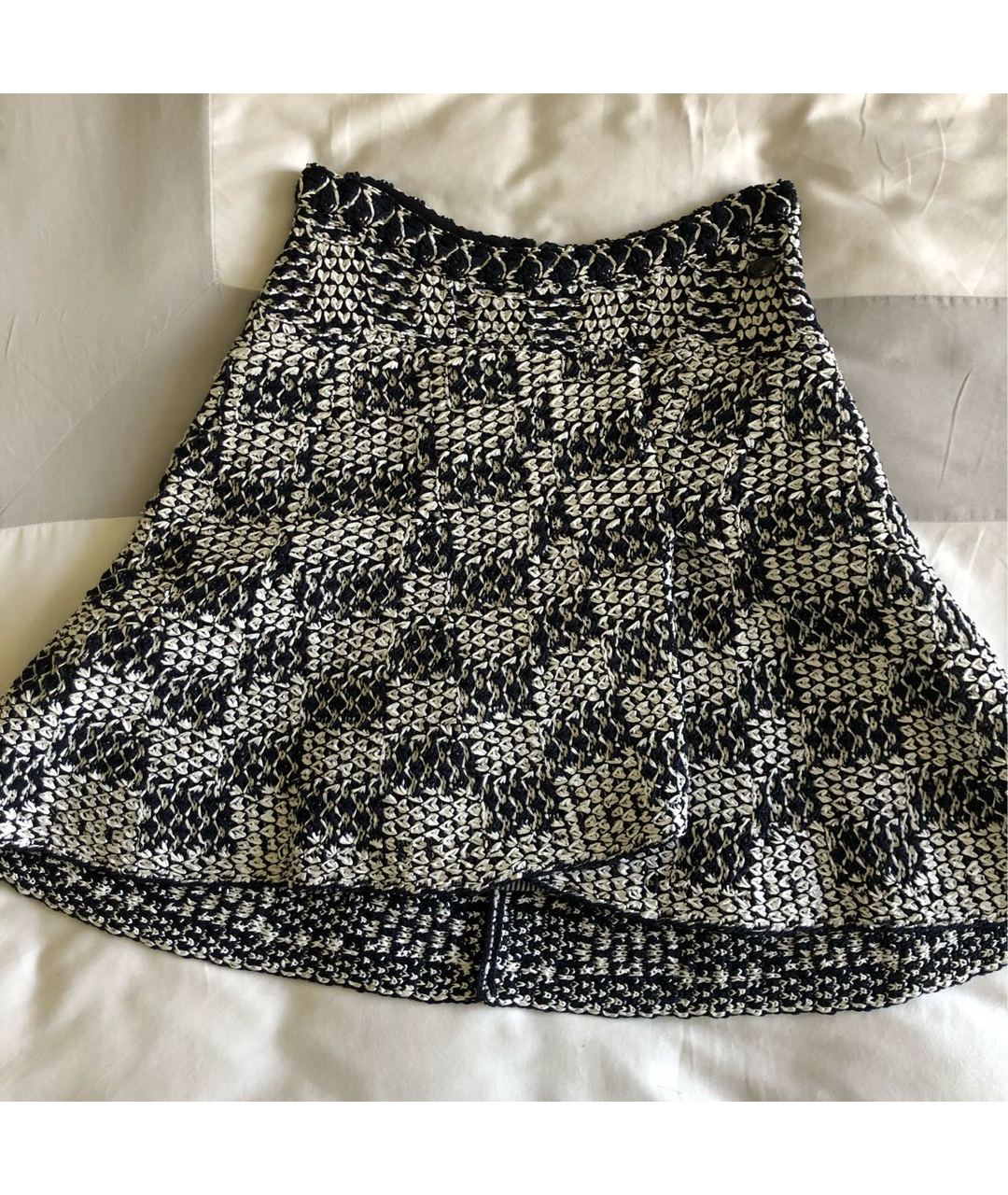 CHANEL PRE-OWNED Мульти твидовая юбка мини, фото 7
