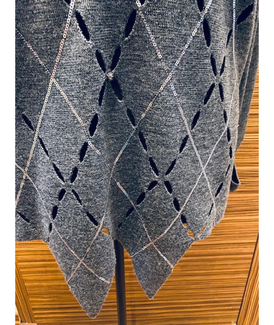 MARIA GRAZIA SEVERI Серый вискозный джемпер / свитер, фото 3