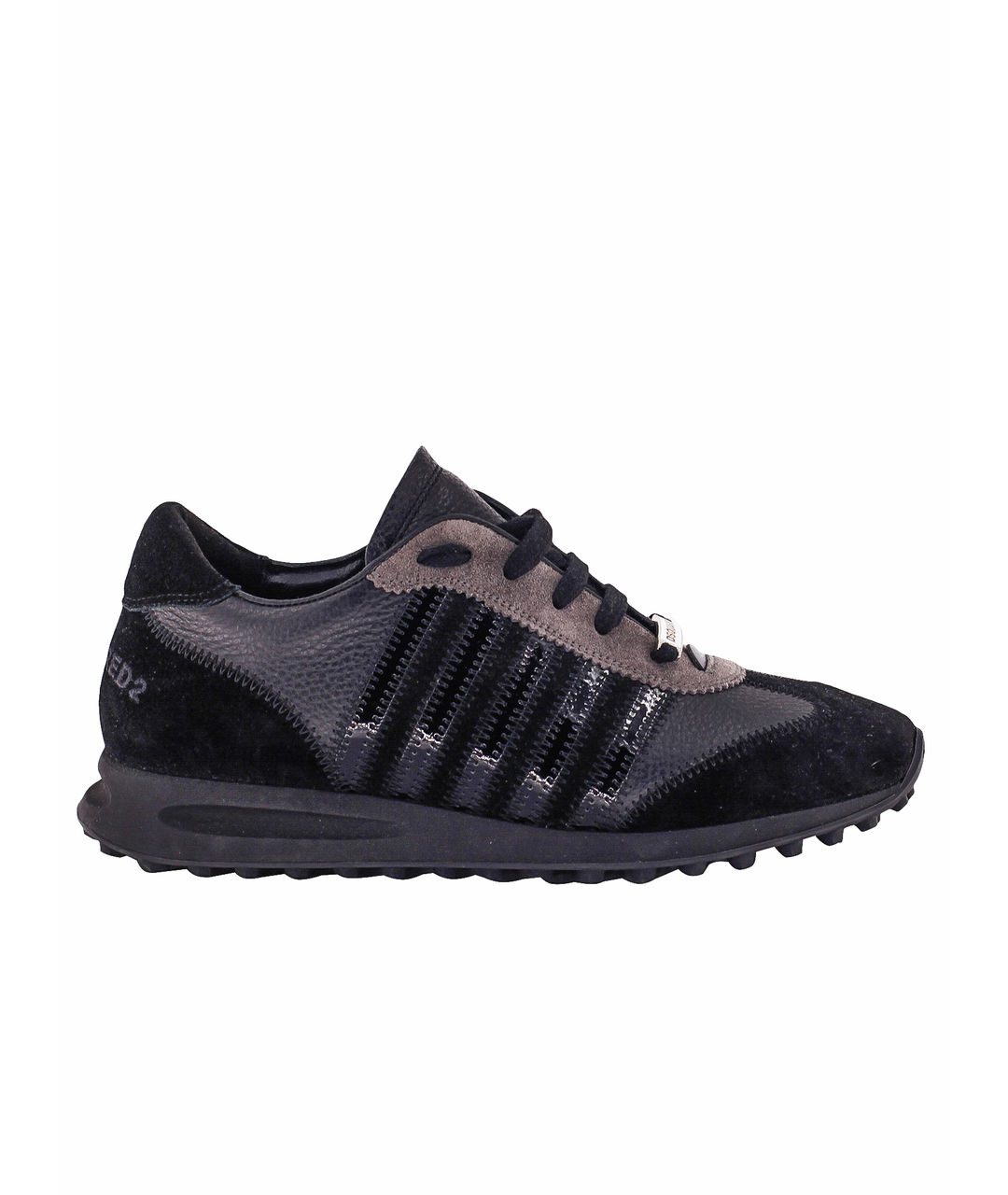 DSQUARED2 Черные замшевые высокие кроссовки / кеды, фото 1