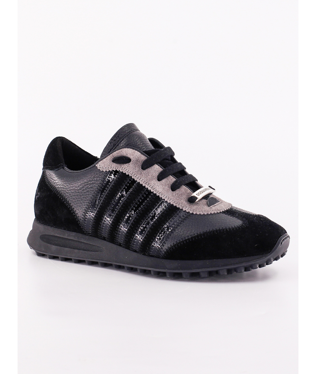 DSQUARED2 Черные замшевые высокие кроссовки / кеды, фото 2