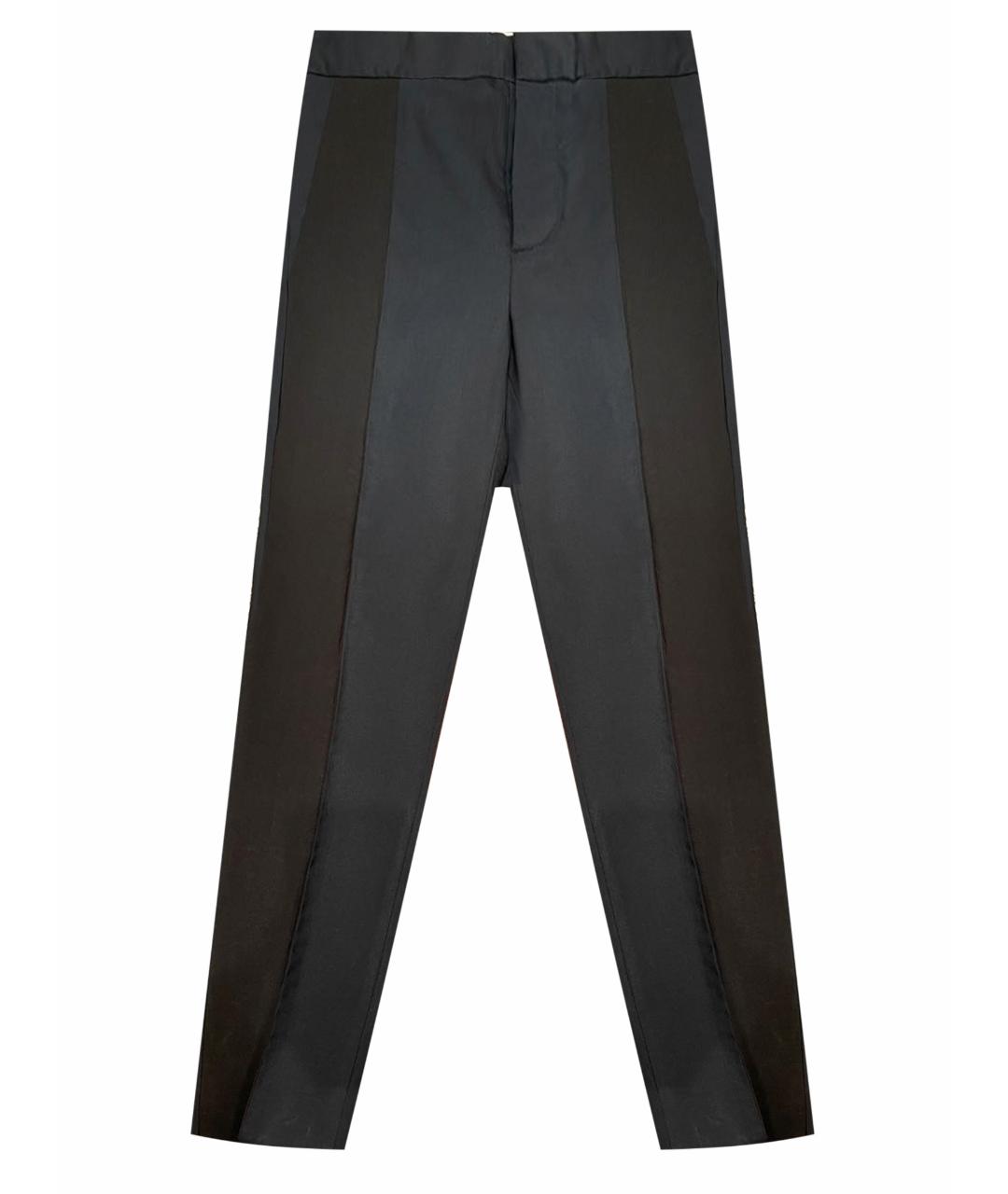 MARNI Темно-синие шерстяные брюки узкие, фото 1