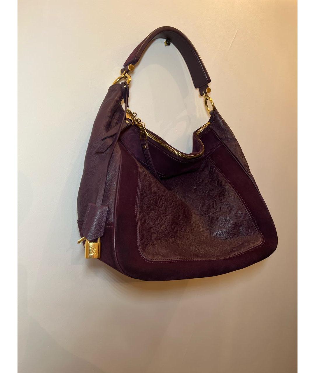 LOUIS VUITTON PRE-OWNED Фиолетовая кожаная сумка тоут, фото 2