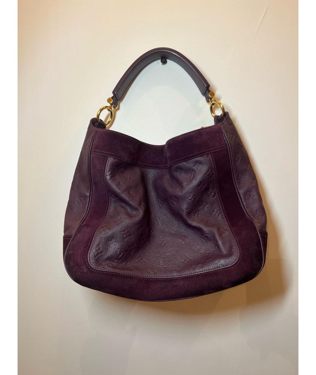 LOUIS VUITTON PRE-OWNED Фиолетовая кожаная сумка тоут, фото 3