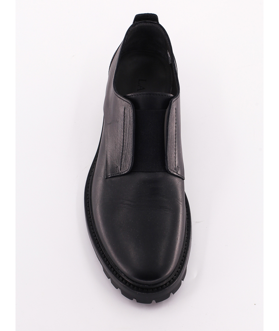 LANVIN Черные кожаные низкие ботинки, фото 4